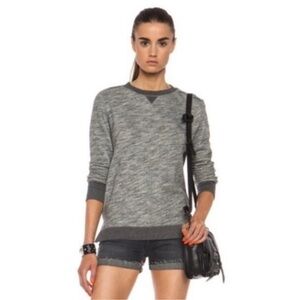 Rag & Bone “Georgia” Heather Gray Sweatshirt Long Sleeved Top